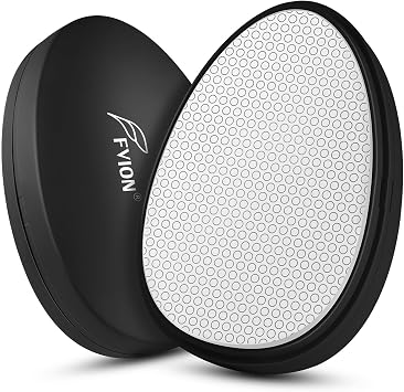 FVION Painless Glass Hair Eraser, Innovative Fine Grit Crystal Body Shaver for Smooth Skin, Effortless Removal Tool Black