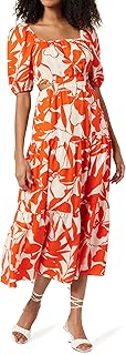 Women's Anaya Square Neck Cut-Out Tiered Maxi Dress - Buy now