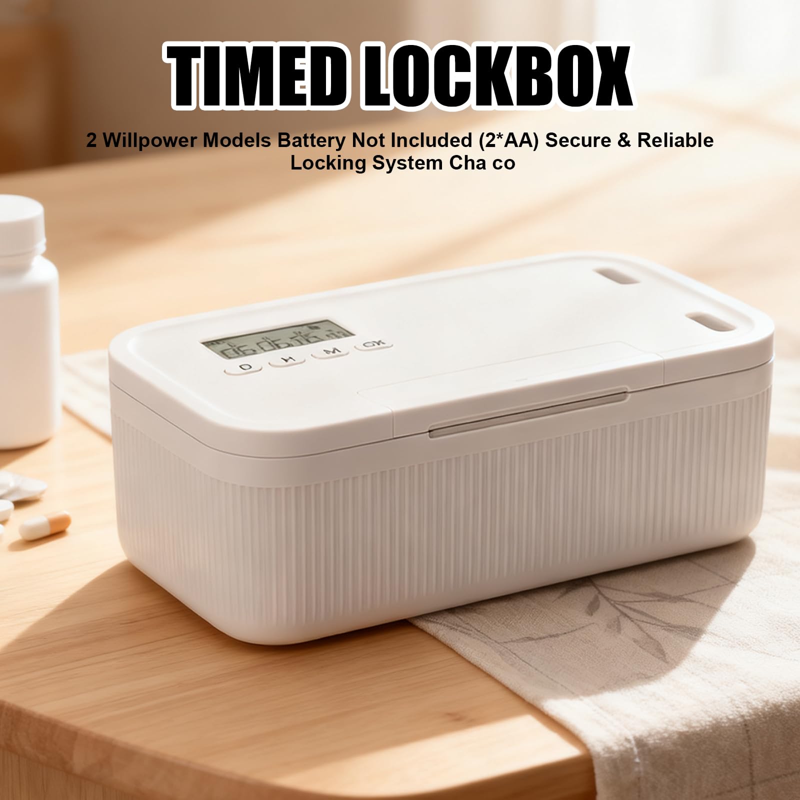Caja de seguridad para teléfono móvil con cerradura de tiempo, caja de autodisciplina, caja de seguridad con temporizador para autocontrol, estudio, trabajo, niños, seguro y almacenamiento