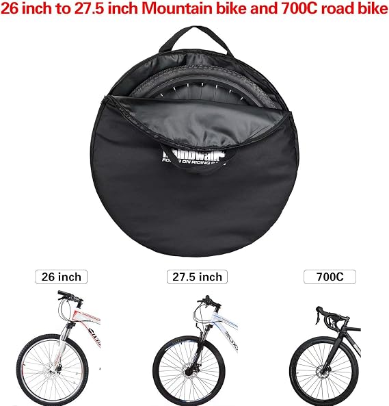 Rhinowalk Bike Wheel Bag Wheelset Carrying Bag 26 to 29 inch MTB Mountain Bike/700C Road Bike Wheel Travel Case