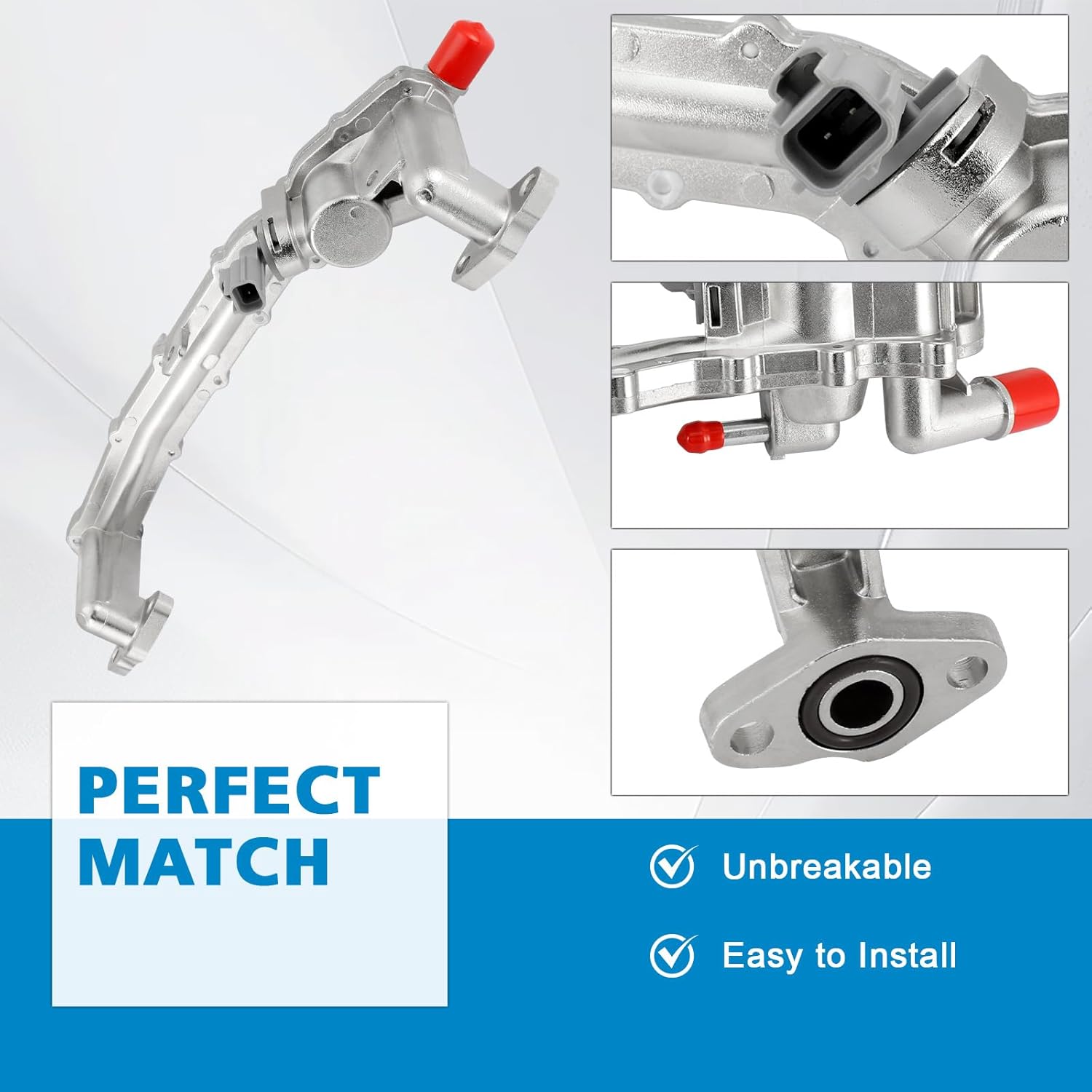 LR077042 Aluminum Rear Coolant Water Heater Pipe (5.0L ONLY) For LAND ROVER LR4 2010-2013,RANGE ROVER 2010-2020,RANGE ROVER SPORT 2010-2017, Replace # LR122709 LR087559 LR018273 AJ814007