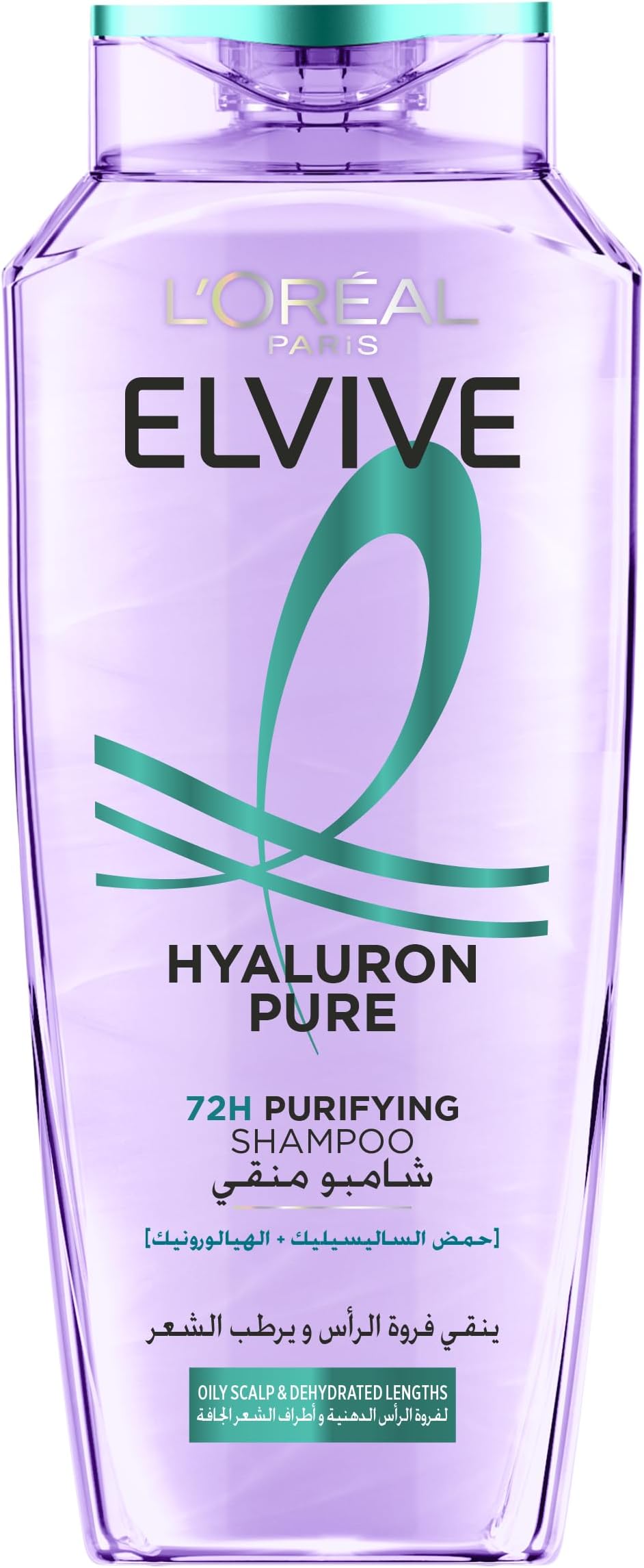 L’Oréal Paris L'OREAL Elvive Hyaluron Pure Shampoo For Oily Scalp & Dehydrated Lengths 400ml