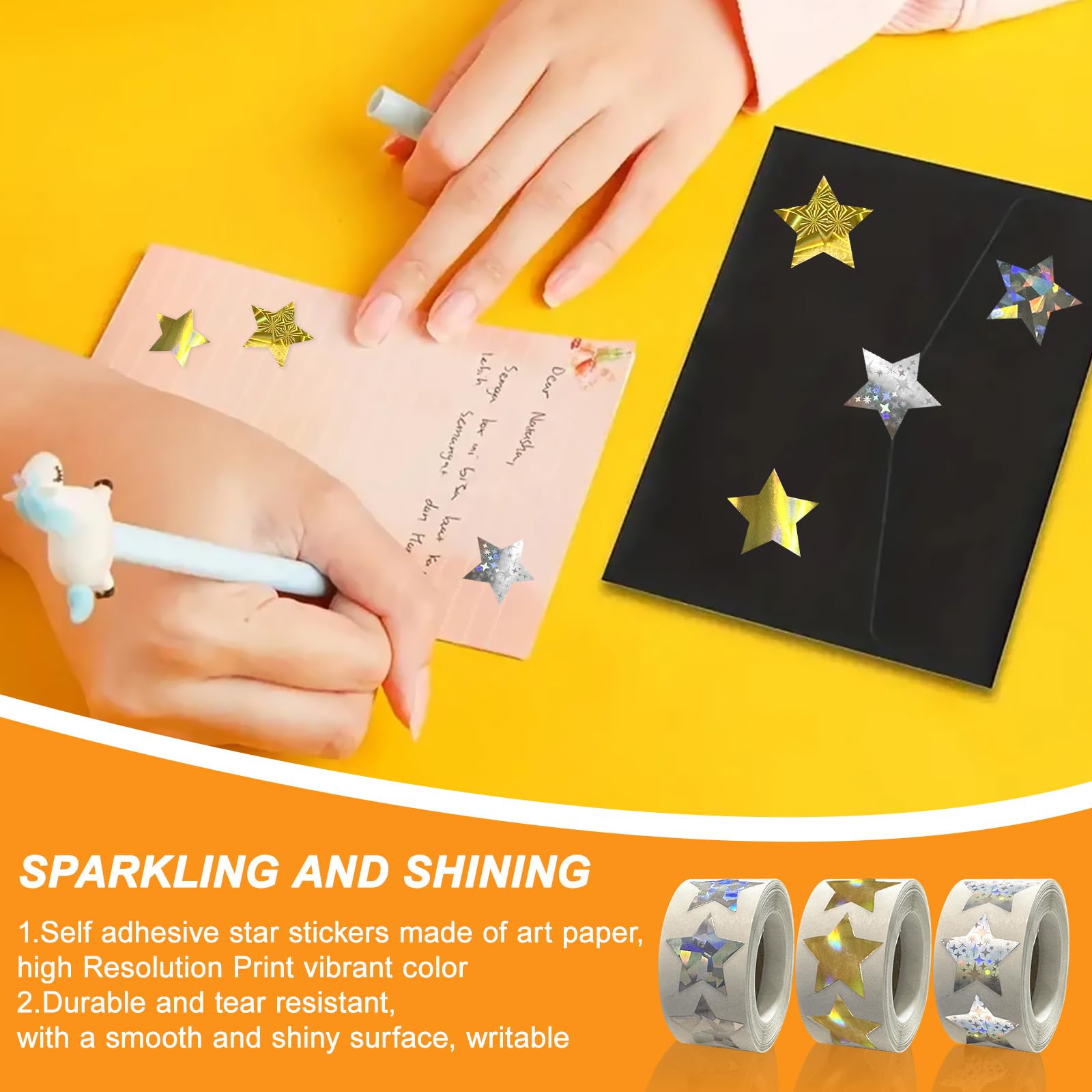 Lot De 2000 Autocollants étoiles - 2,5 Cm - Réutilisables