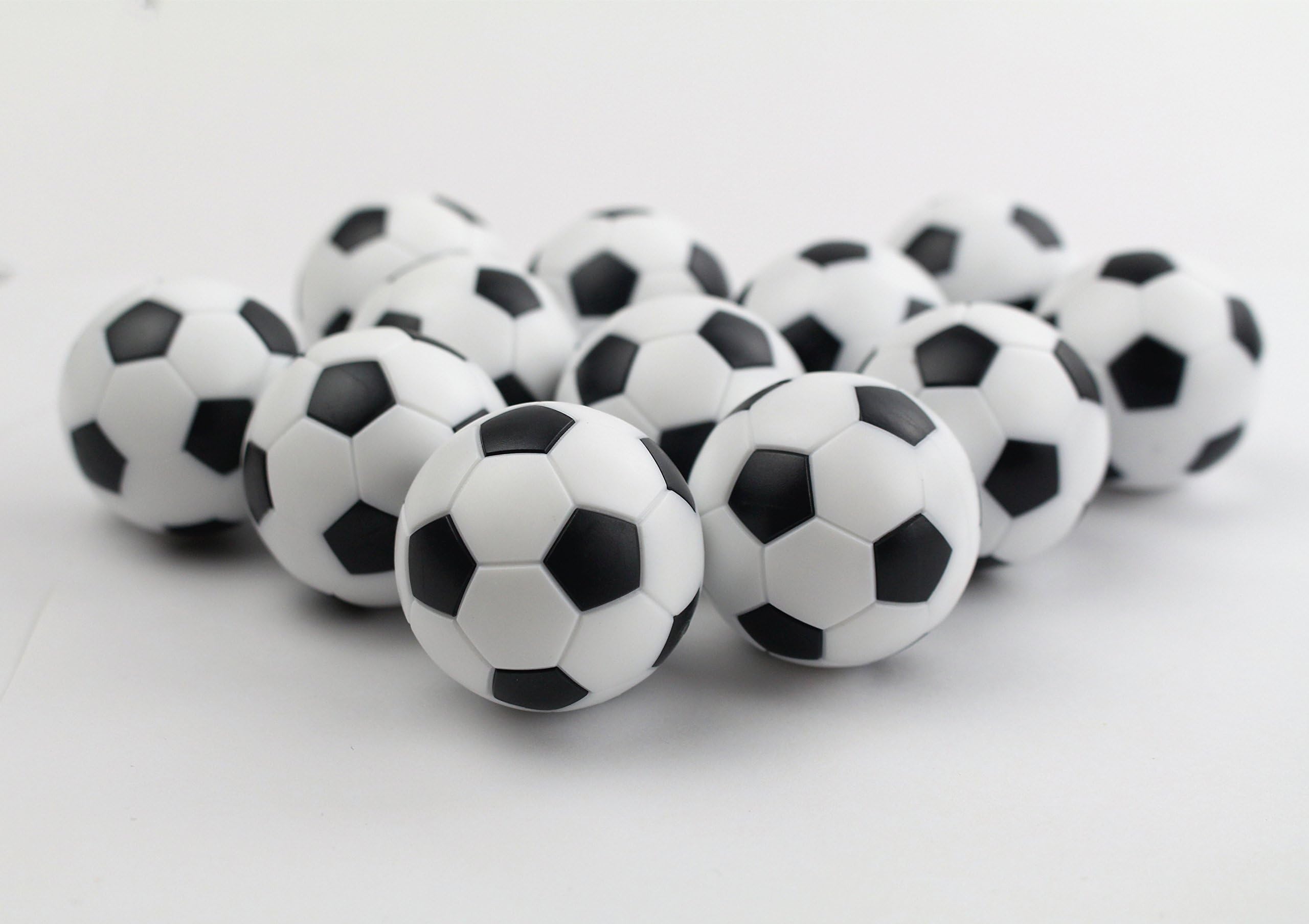 Early Buy Table Soccer Foosballs Mini Black and White Replacement Balls 36mm Official Foosball 12 Pack - Image 3
