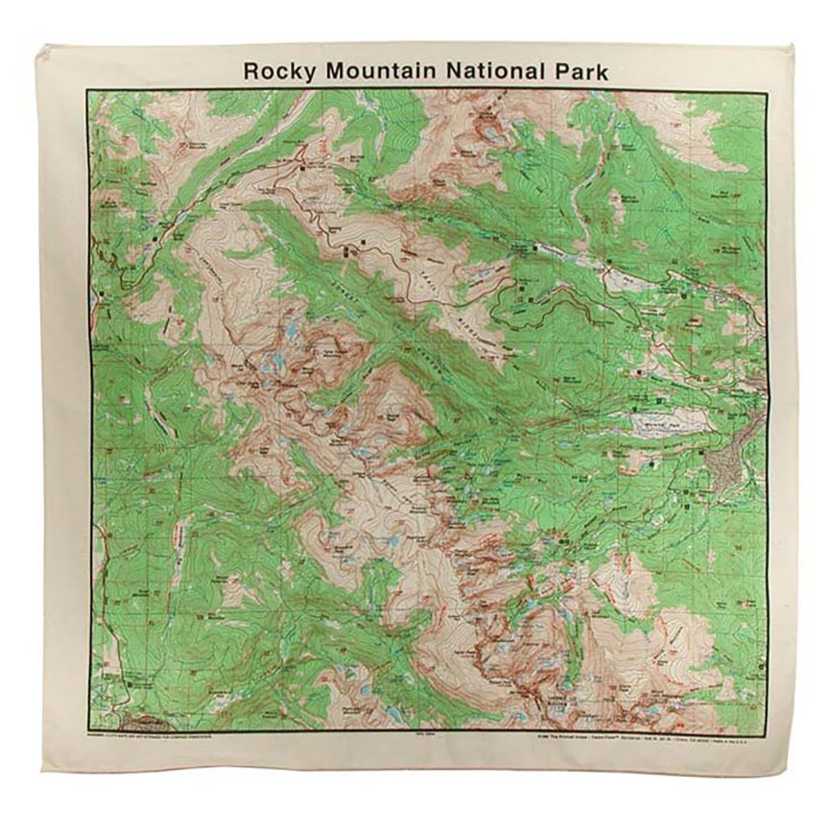 The Printed Image Rocky Mountain Topo Bandana