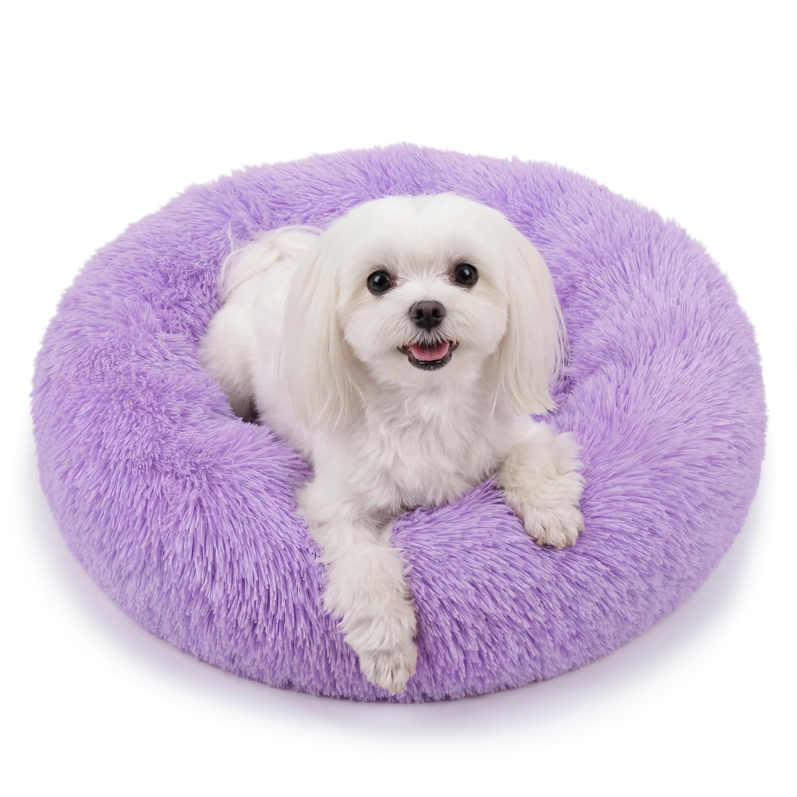 nononfish Soft Donut Dog Bed,Cozy Calming Bed for Puppies — image 1