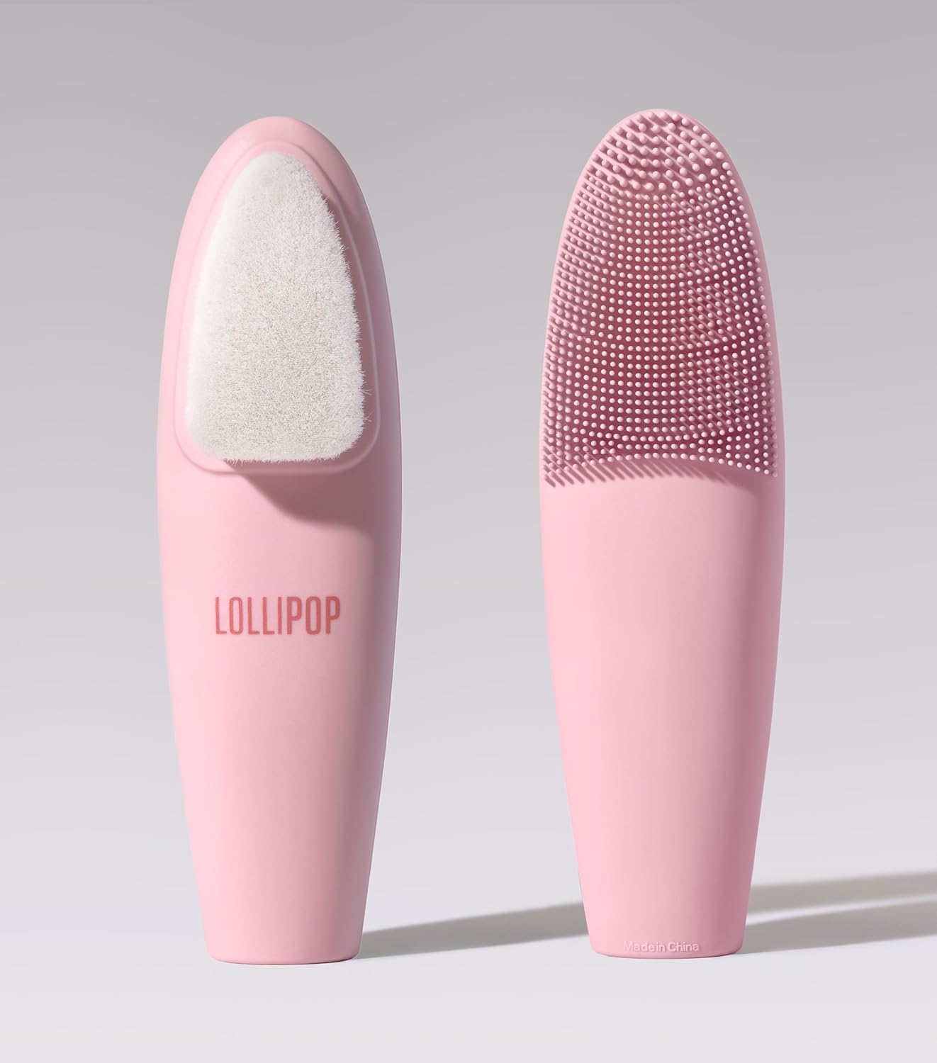 LOLLIPOP Handle Dual-Sided Silicone Face Scrubber, Face Exfoliator, Synthetic Face Brush Cleanser, Facial Cleansing Brush for Massage – Bubblegum LOLLIPOP Handle Dual-Sided Silicone Face Scrubber, Face Exfoliator, Synthetic Face Brush Cleanser, Facial Cleansing Brush for Massage – Bubblegum