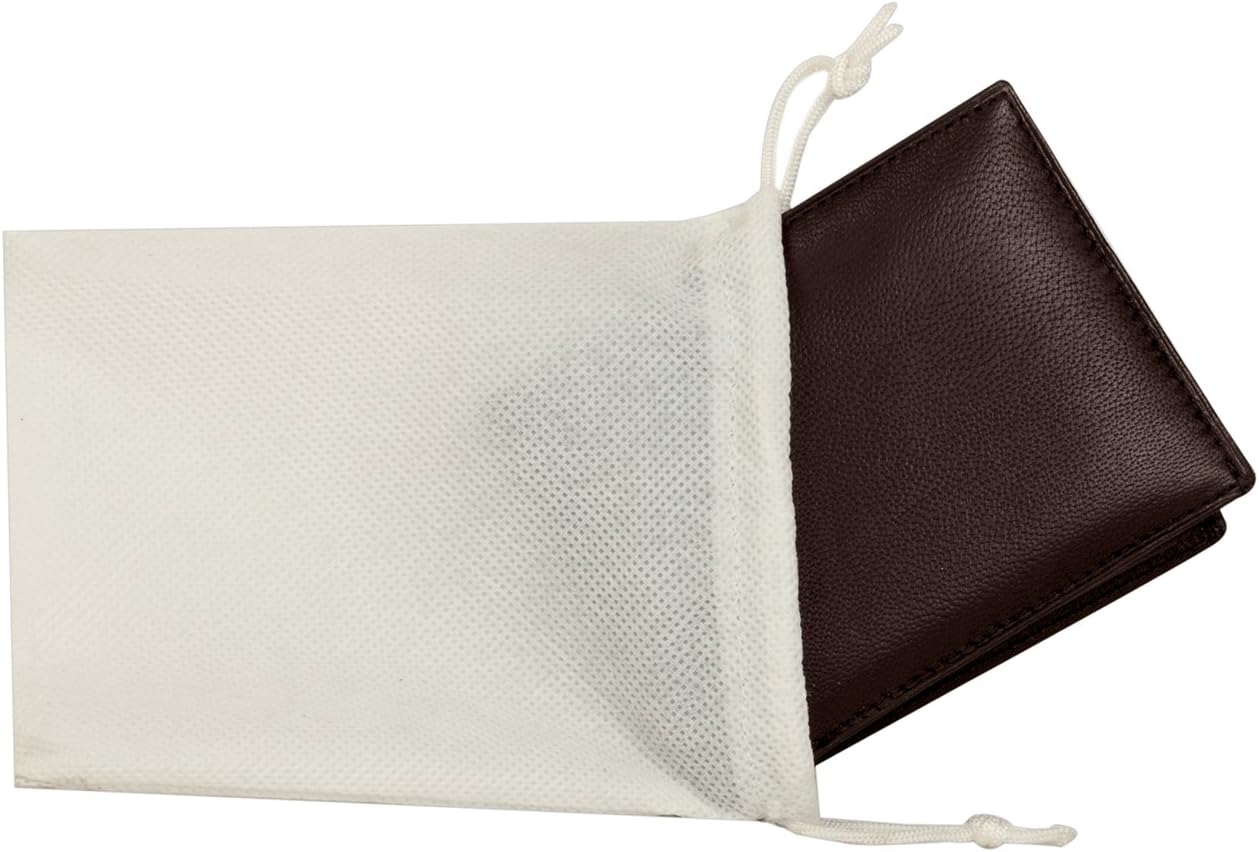 Sakkas Men's Bi-Fold Leather Wallet with 2 Size ID Card Slots - Comes in a Gift bag