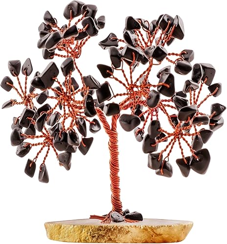 Miniatura 9 de YATHABI Árbol de cristal de turmalina  Árbol de dinero de cristal  Cristales de turmalina negra  Decoración Reiki  Árboles espirituales  Árbol de