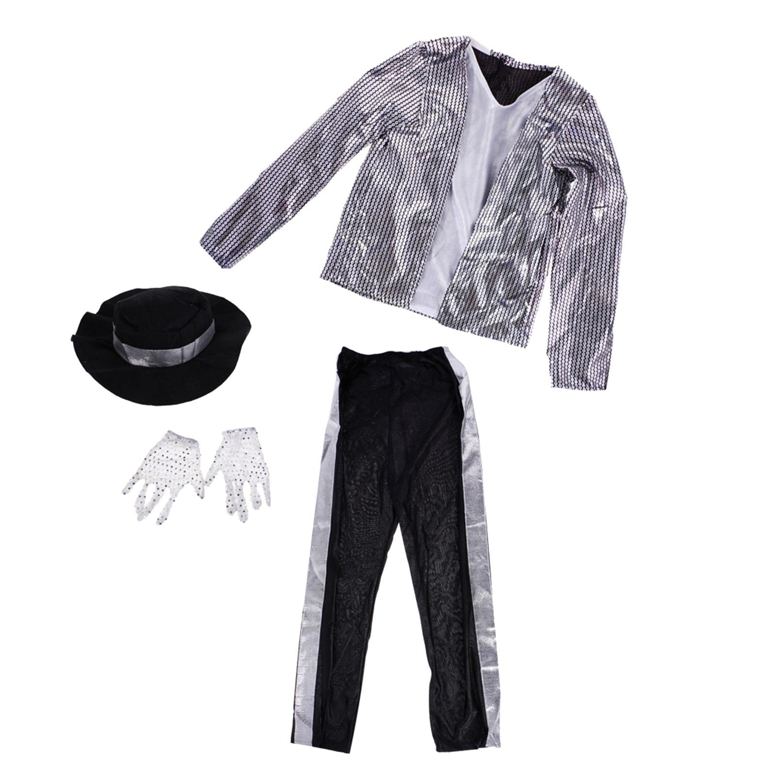 Boys Kids Michael Jackson Costumes Performance Halloween Fancy Dress M|Home & Garden | Holiday & Seasonal Dacor | Halloween