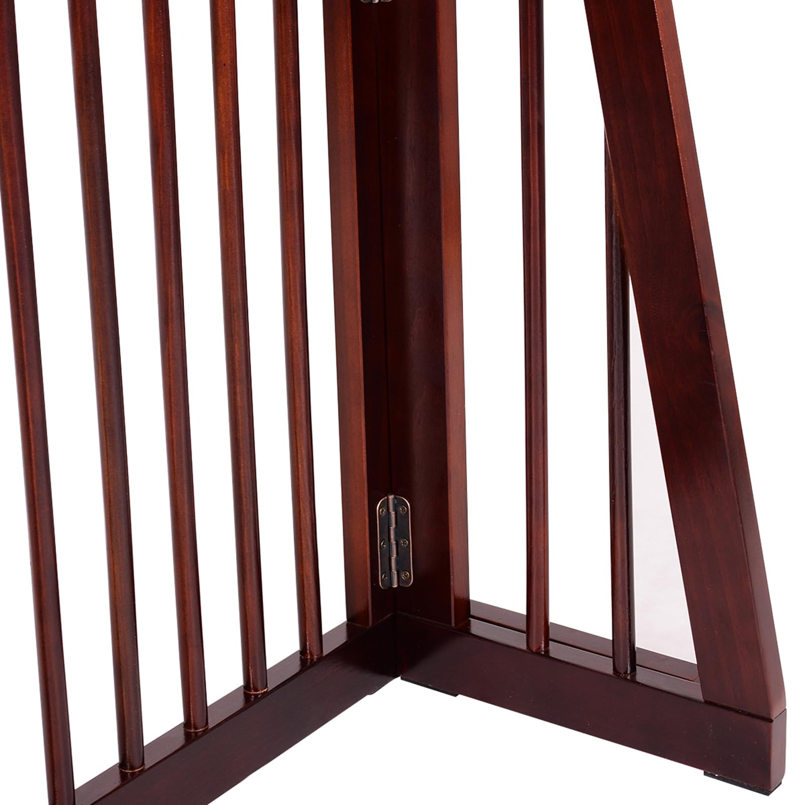 COSTWAY Barrera de Seguridad Extensible Valla de Madera para Puerta Escalera Protección para Perro Mascotas