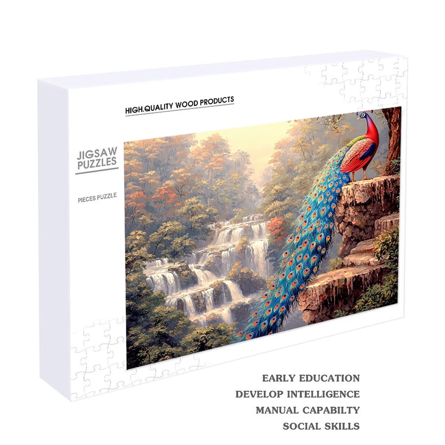 Krajobraz Paon - Puzzle 4000 sztuk dla dorosłych - Puzzle DIY, kreatywna rozrywka, nowoczesna sztuka, klasyczne puzzle dla dorosłych i młodzieży w wieku 12 lat, pomysł na prezent dla mężczyzn i kobiet
