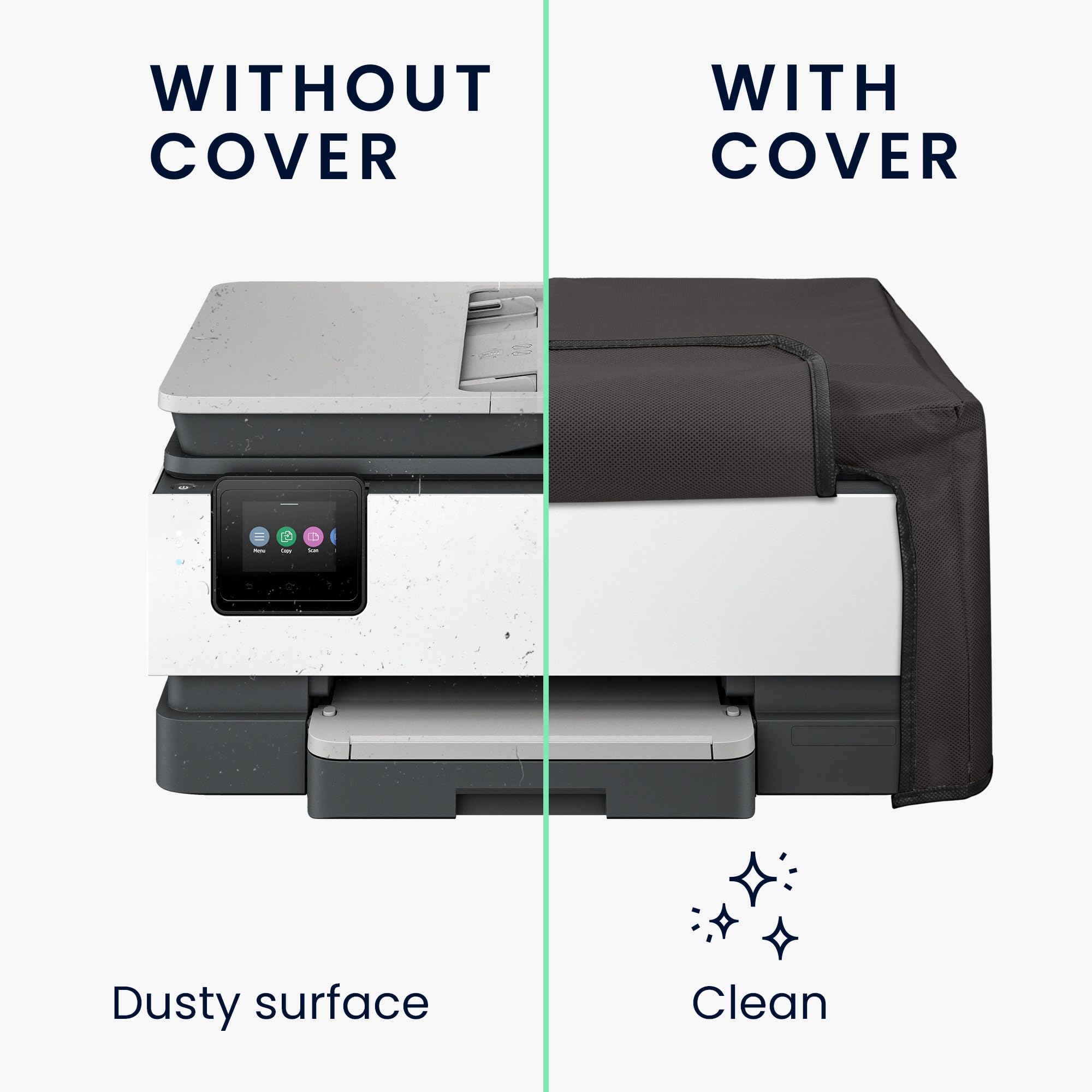 kwmobile Housse Compatible HP OfficeJet 8015e 8122e Protection Imprimante Gris Foncé