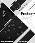 Small Sling Crossbody Bag for Women Men Trendy, Mini Crescent Bag with Adjustable Strap, 2 Zippers Lightweight Nylon Bag