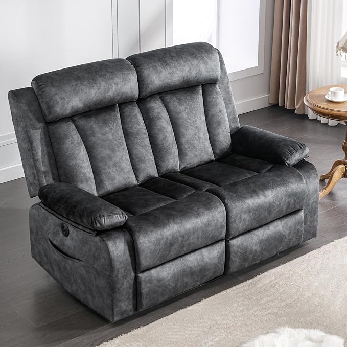 GUEAPY Loveseat Recliner, Power Reclining Loveseat with