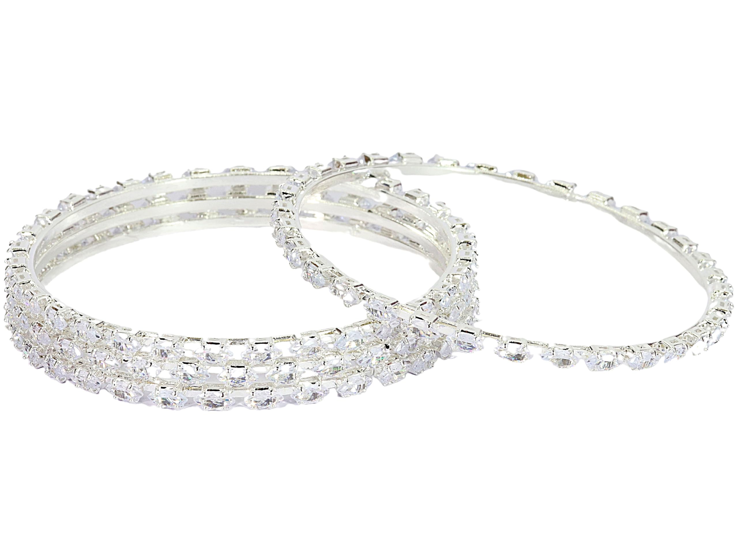 See full amazon price history chart for LAVAZZA Gold Plated Metal CZ American Diamond Bangles For Women & Girls | Premium AD Bangles Set | Diamond Kada For Women | White Stone Bangles Set | Traditional Womens Bangles-(RKM2-Silver-2.6) LAVAZZA Gold Plated Metal CZ American Diamond Bangles For Women & Girls | Premium AD Bangles Set | Diamond Kada For Women | White Stone Bangles Set | Traditional Womens Bangles-(RKM2-Silver-2.6) (B0D2NM978Y) Amazon Price History, Amazon Price Tracker