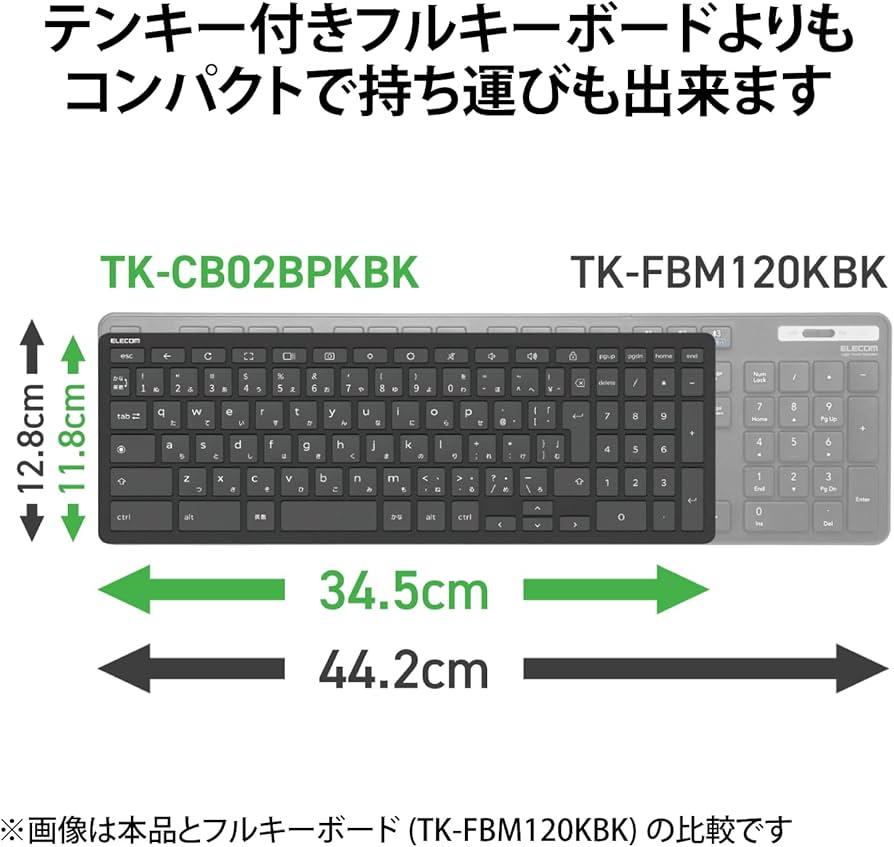 Amazon.co.jp: エレコム ワイヤレスキーボード Bluetooth Works With