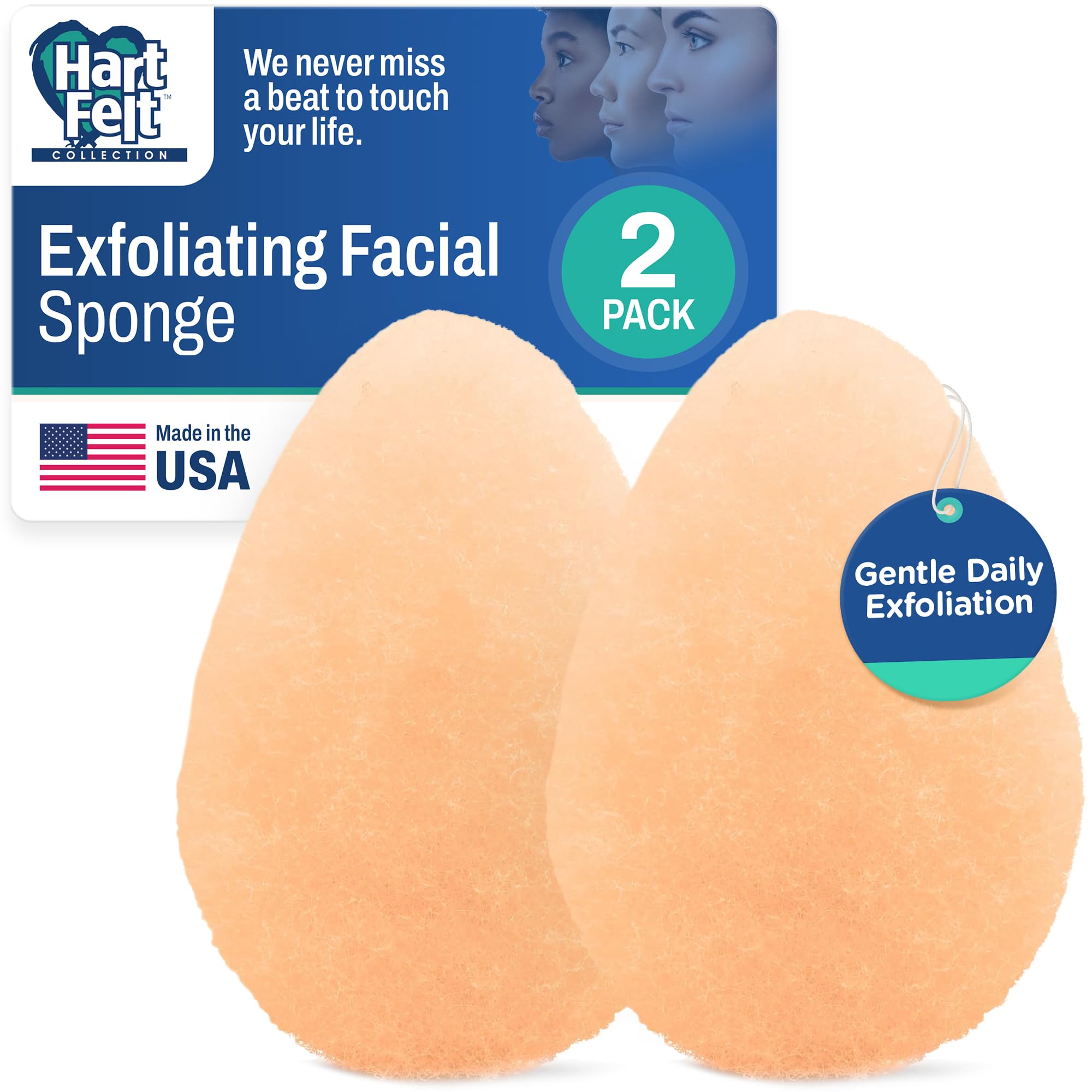 HartFelt Facial Sponge - Exfoliate & Remove Makeup -17 HartFelt Facial Sponge - Exfoliate & Remove Makeup -17