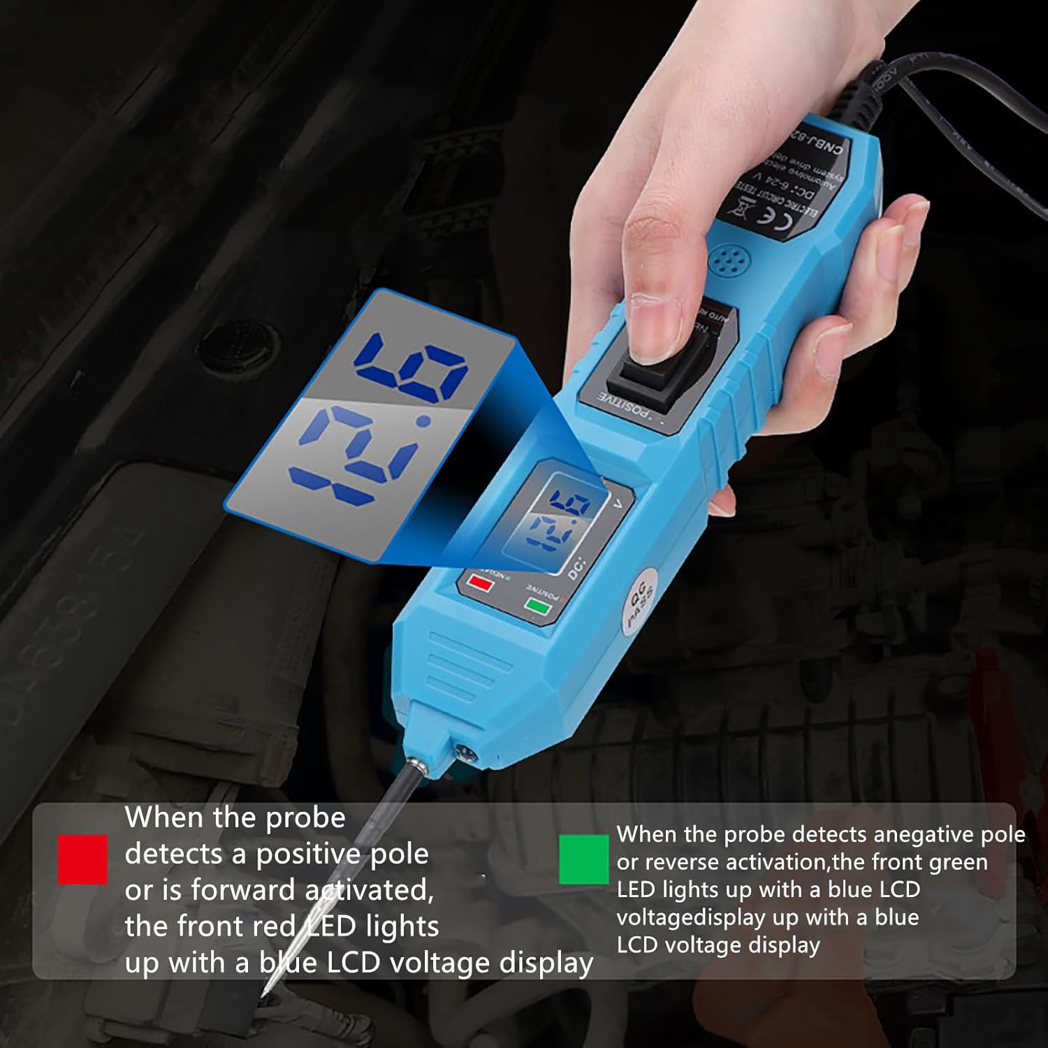 Digital Automotive Car Power Circuit Electrical Tester Probe Test Light Detection Tools