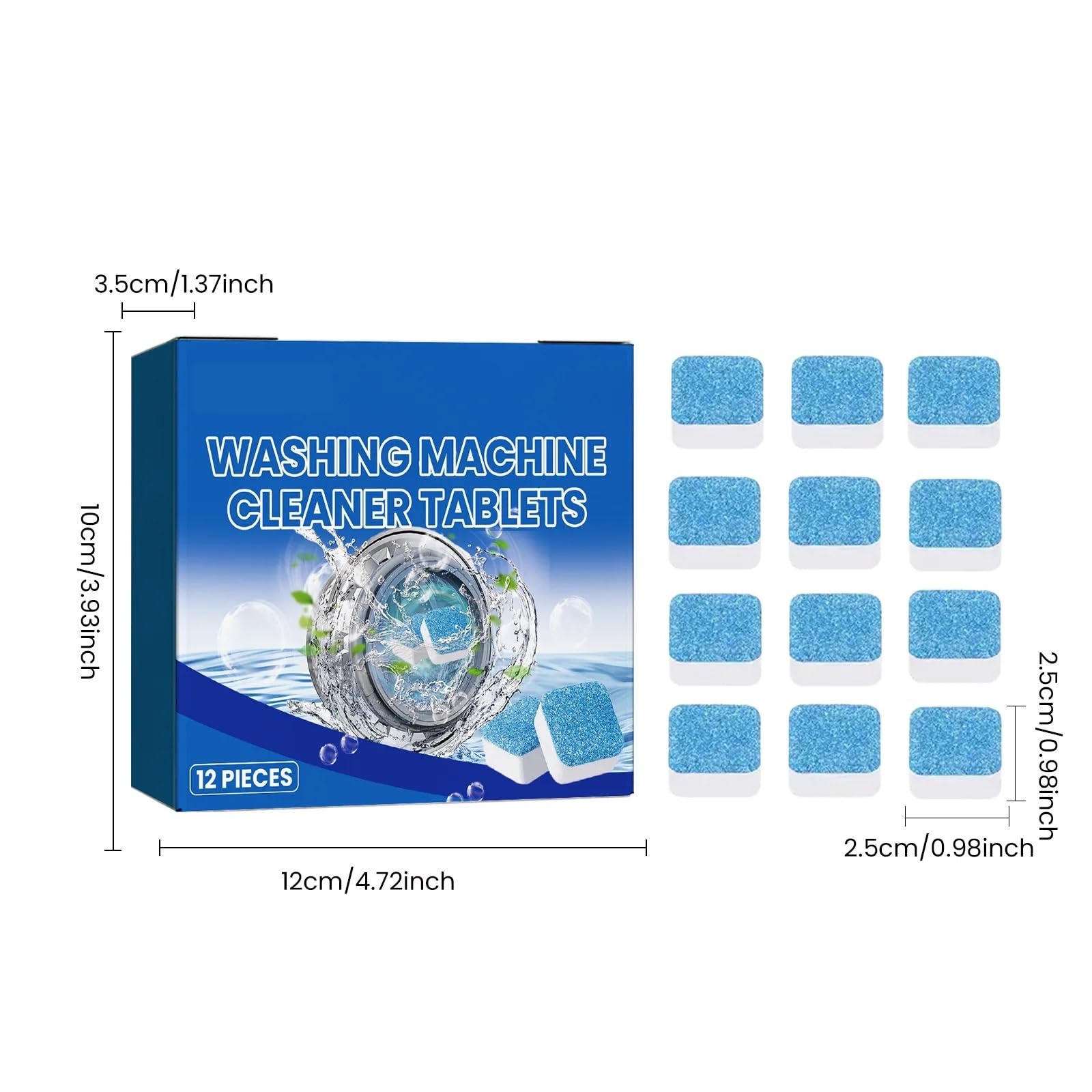 washing machine cleaner tablets 12 Stück Waschmaschinen-Reinigungstabletten(2BOX 24PCS)