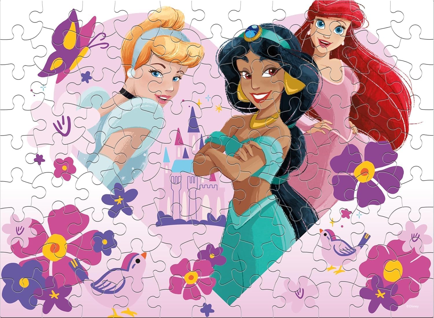 Ceaco - Disney - Princess Trio - Glitter Puzzle - 100 Piece Jigsaw Puzzle