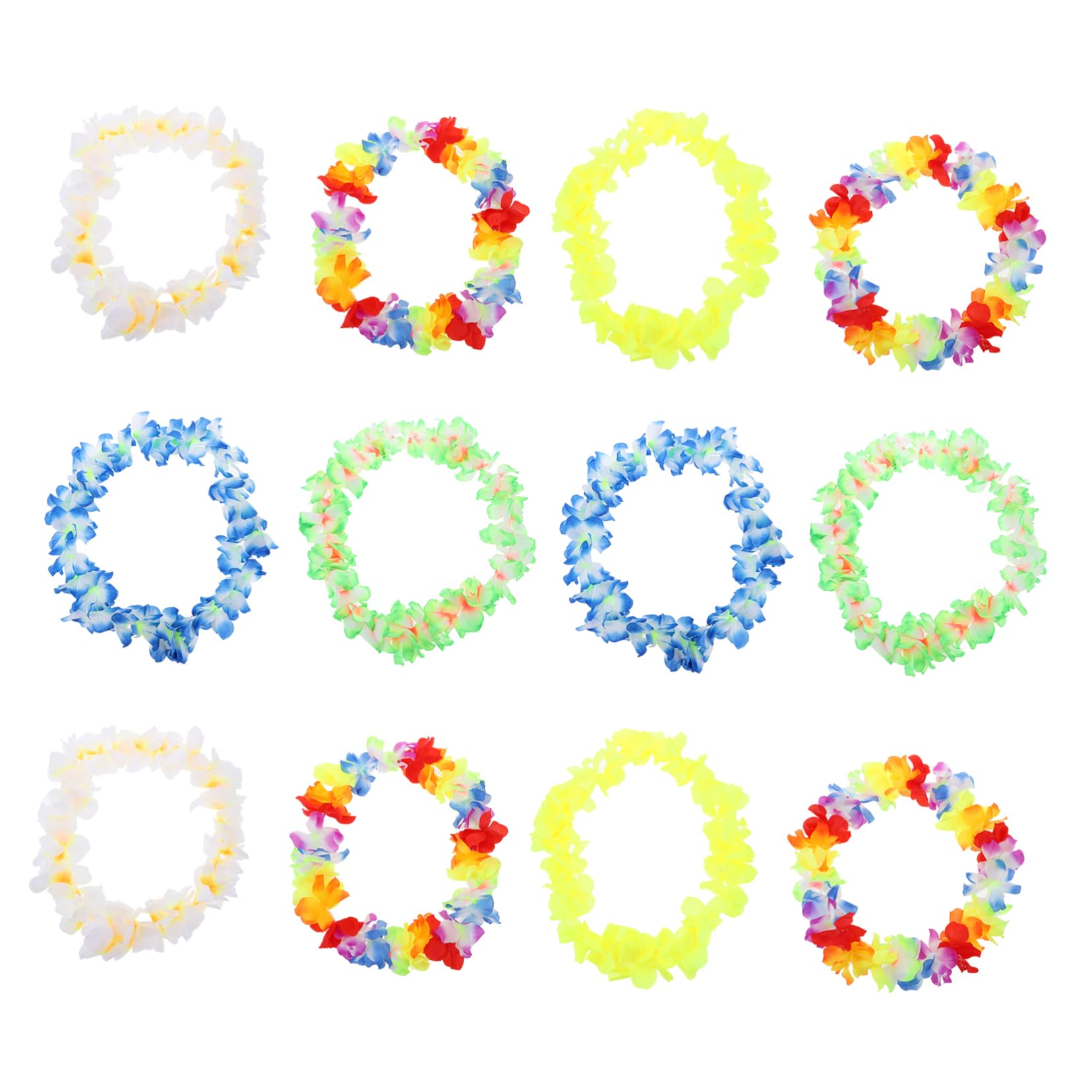 MAGICLULU 2 Set Di Ghirlande Di Fiori in Stile Tropicale Decorazioni Per Feste Di Ballo Hawaiane Hula-hula Spettacoli Di Cheerleader 12 Pezzi * 2