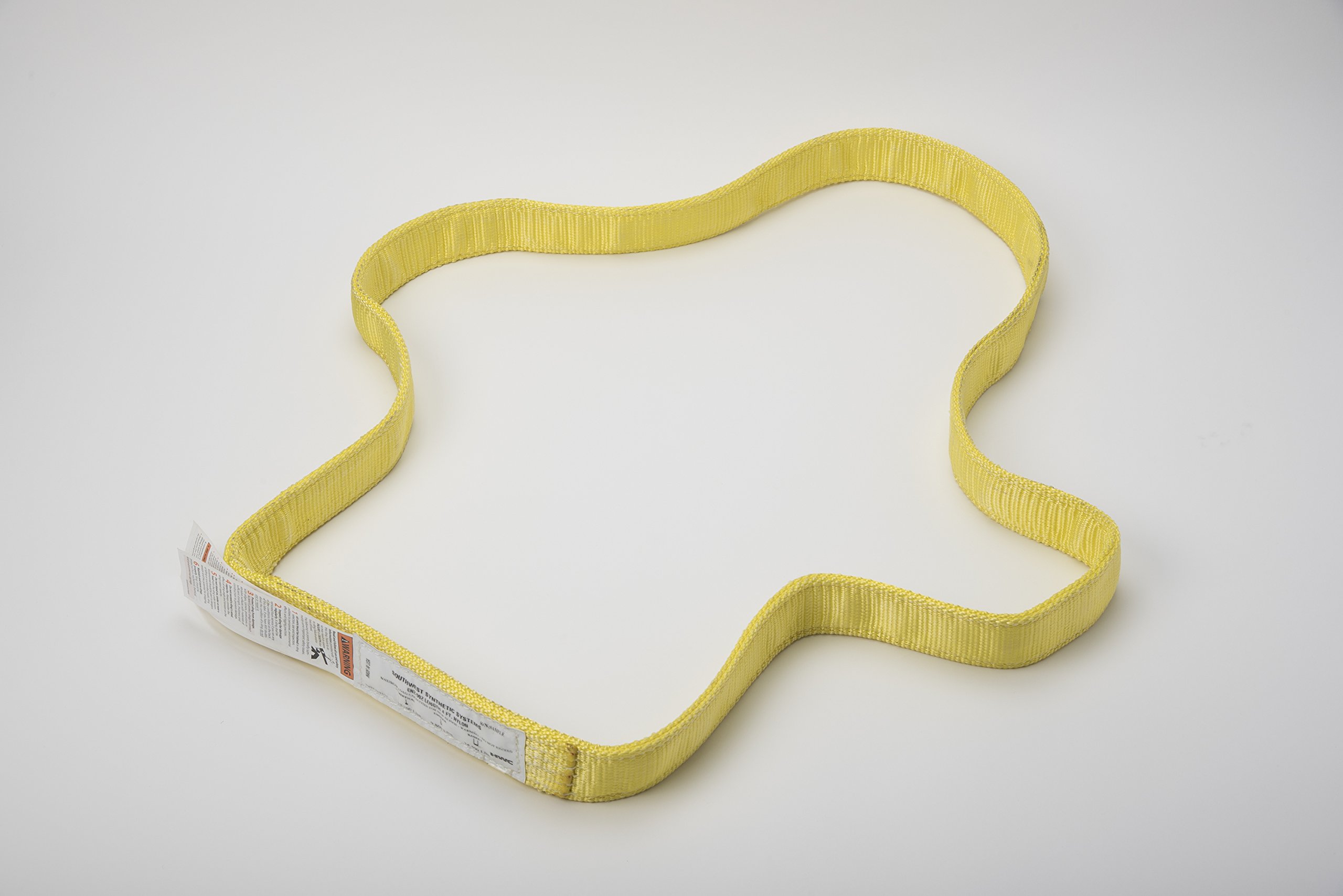 DURABULL, DEN2901N4Y, 1" 2 Ply Nylon Endless Sling Synthetic Web Slings