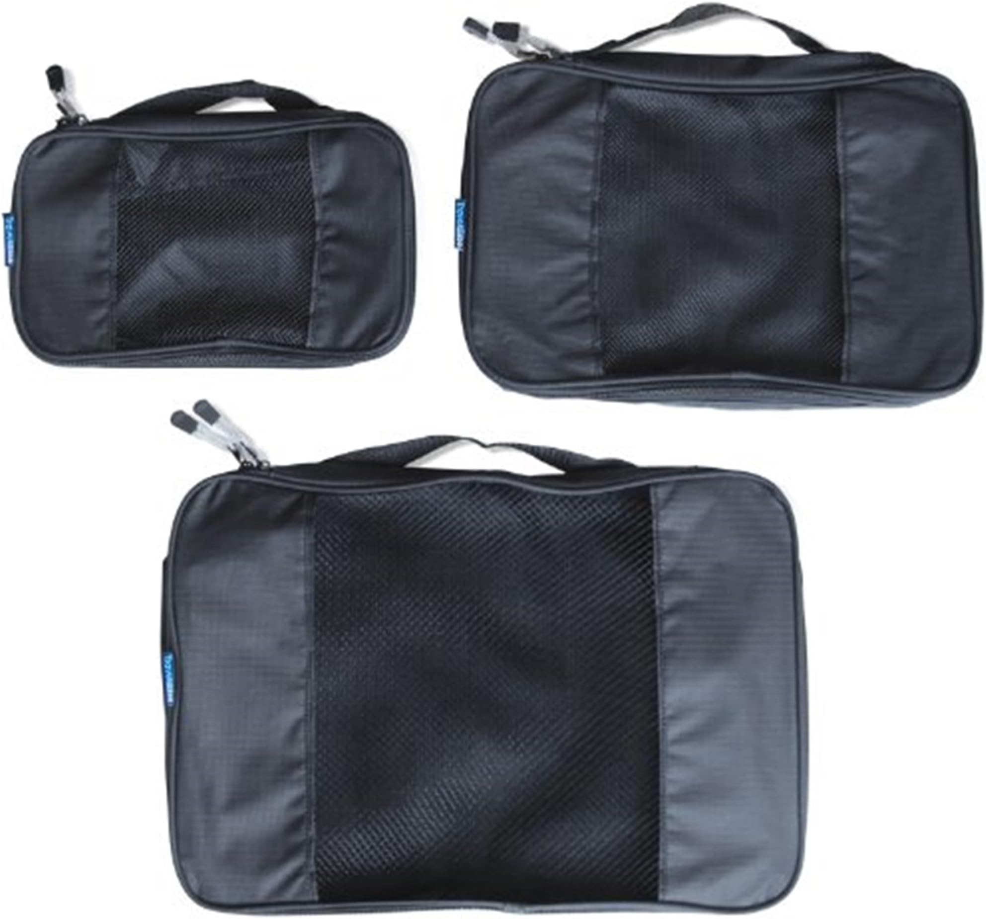 TravelWise Packing Cubes - 3 Piece Set (Black)