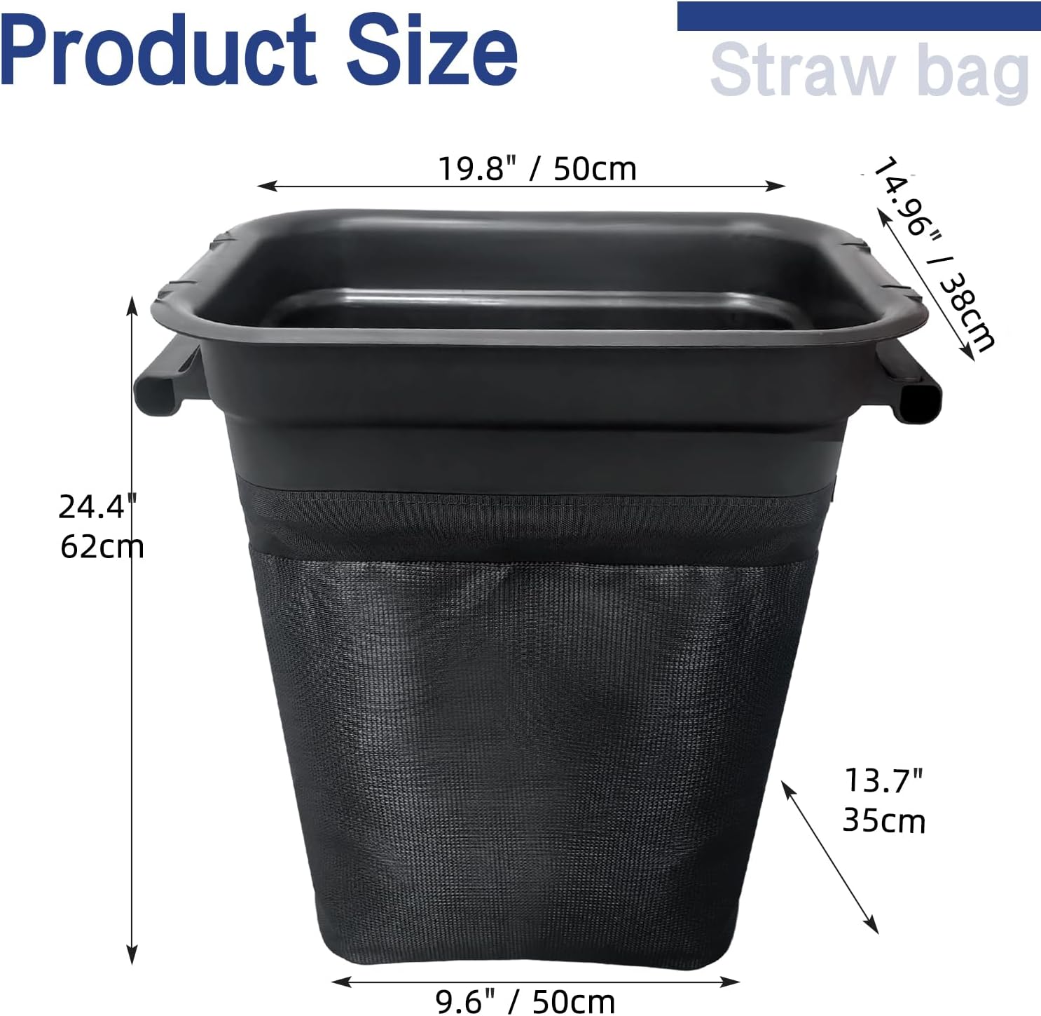 deawater 2pck 532400226 400226 Soft Grass Bag Grass Catcher Container Bag with Free 532127534 Bagger Cover Gasket for Husqvarna Craftsman Ariens Poulan AYP Lawn Mowers