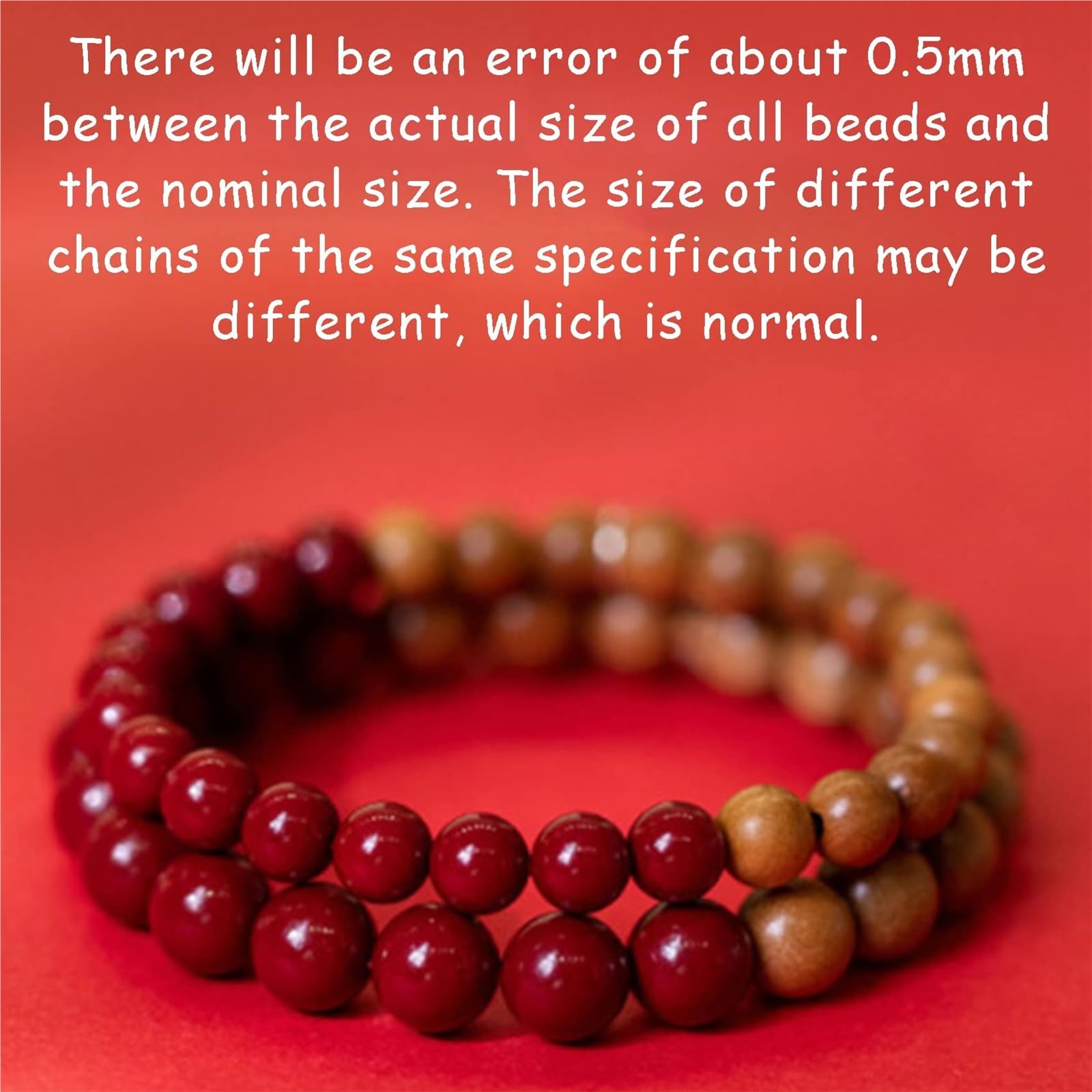Pulsera de madera de cinabrio natural para mujer, amuleto de buena suerte Feng Shui, joyería de cuarzo de cristal Reiki para prosperidad