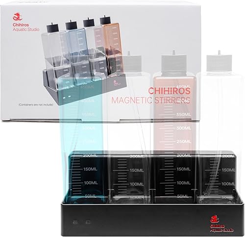 Chihiros - Agitadores magnéticos de dosificación, sistema de dosificación de acuario controlado por aplicación, base agitadora de nutrientes para