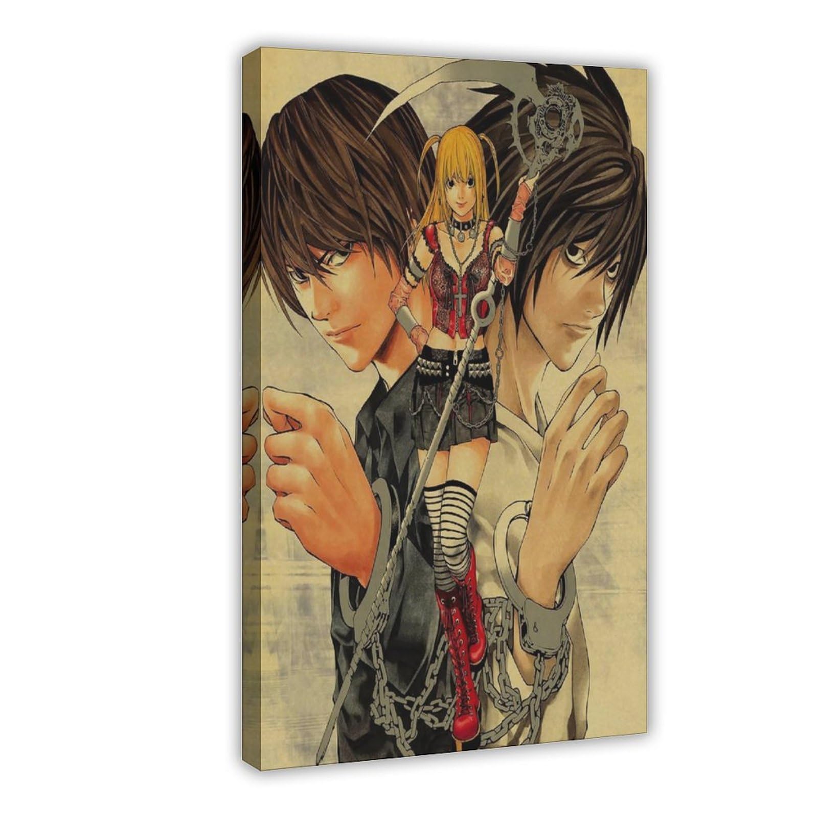 Nffbgfd Death Note Poster Canvas Poster Bedroom Decor Landscape Decor Gift 08X12inch(20X30cm)