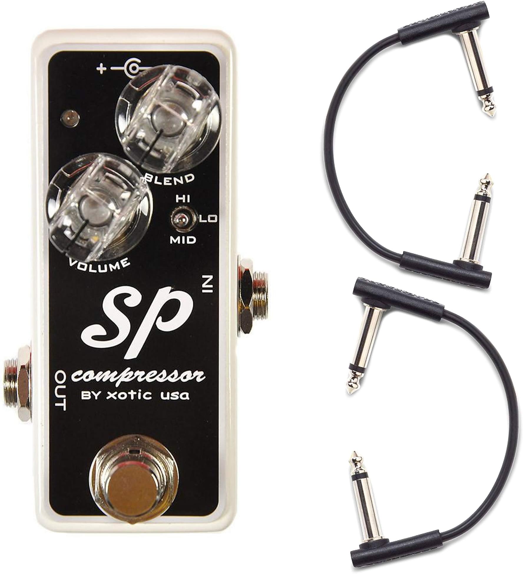 XoticSP Compressor w/RockBoard Flat Patch Cables Bundle