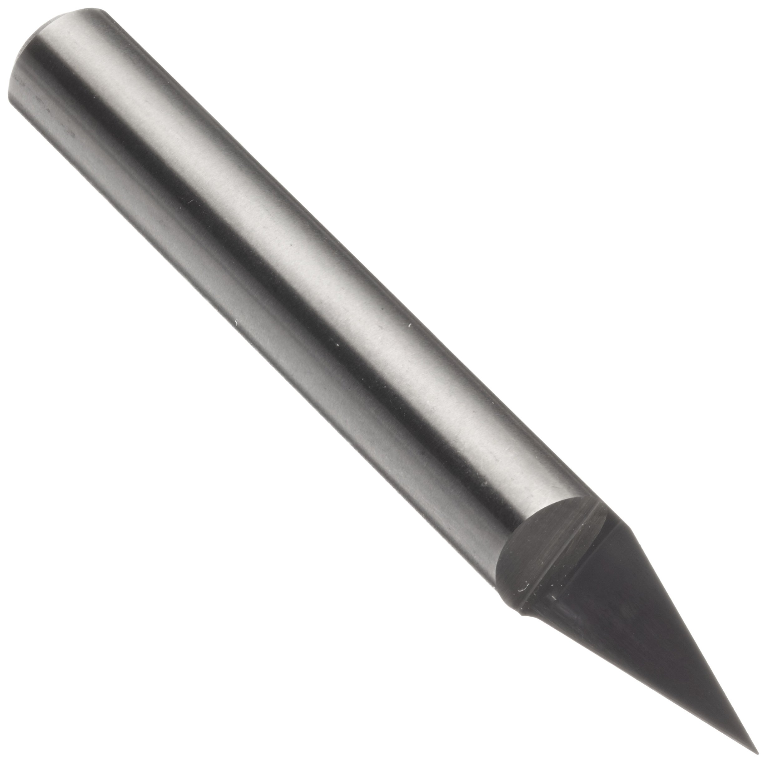 LMT Onsrud 37-21 Solid Carbide Engraving Tool, Uncoated (Bright) Finish, 1 Flute, 0.005" Tip Diameter, 30 Degree, 1/4" Shank Diameter, 2" Overall Length (Pack of 1)