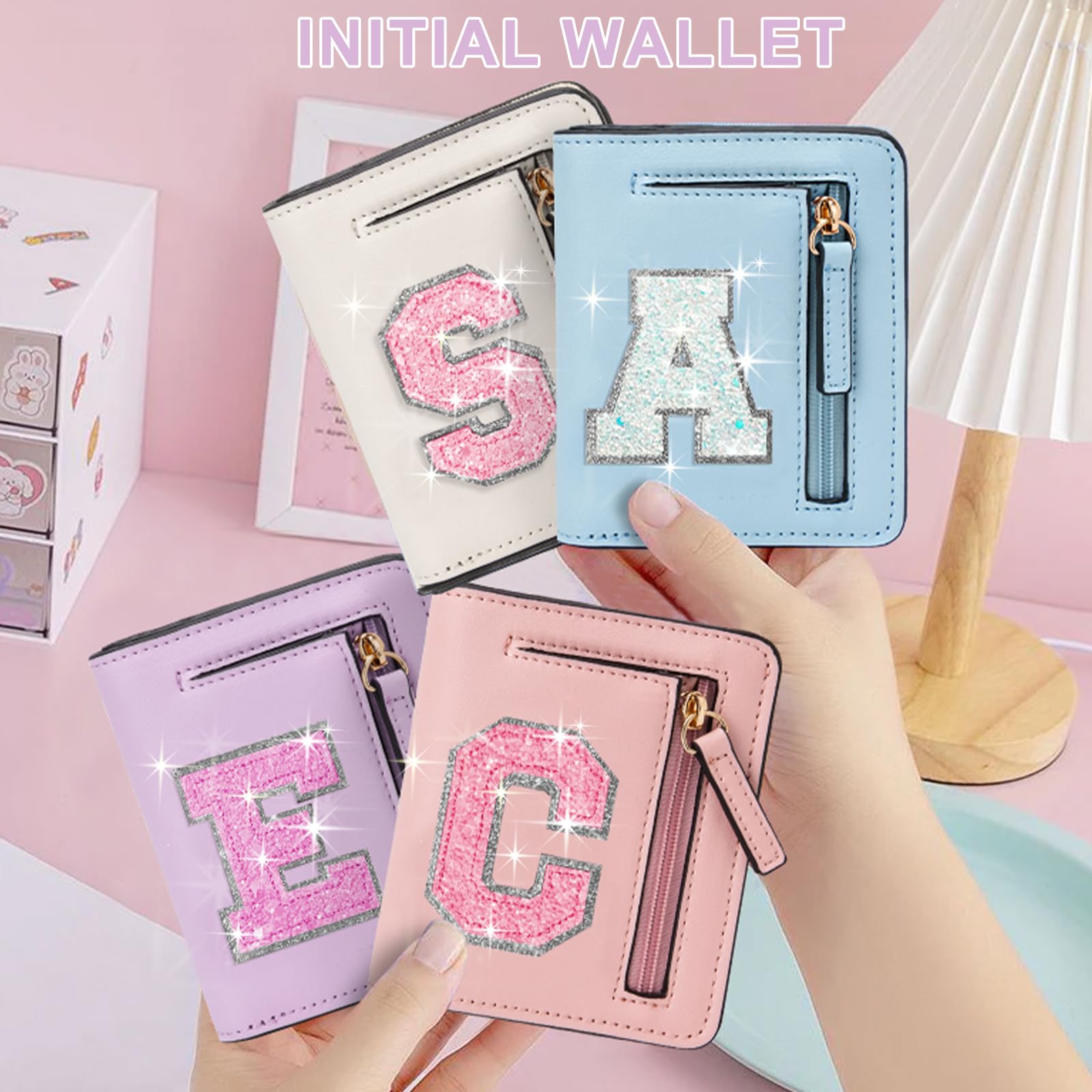 Regalos de cumpleaños para adolescentes y niñas, cartera para niñas pequeñas, Púrpura, 4.2"*0.8"*3.5", Large