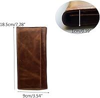 Vista 92 de Hombres Cool Eagle Wolf Caballo Totem Cuero Vaca Vertical Cartera Cremallera Multi-tarjeta Titular, Tótem de caballo, Minimalista