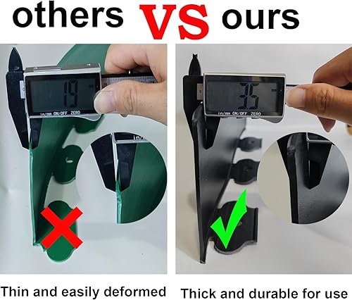 Miniatura 3 de Kit de bordes de paisaje, bordes de jardín de plástico de 20 pies con 25 estacas, bordes de césped de 4.5 pulgadas de alto para patio, césped, borde