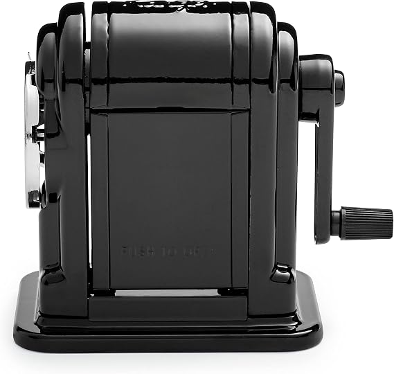 X-ACTO Ranger 55 Classroom Manual Pencil Sharpener, Black, Mountable, Adjustable for 8 Pencil Sizes - Classroom, Teacher Supplies