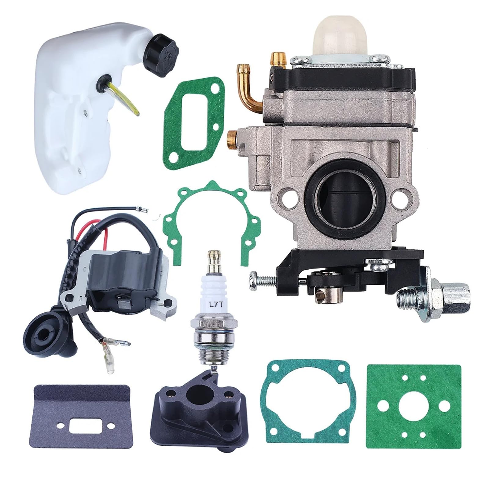 Carburador bobina de encendido tanque de combustible apto for 43CC 52CC 47CC 40-5 CG430 CG520 1E40F-5 40F-5 TL43 desbrozadora de motor de Gas