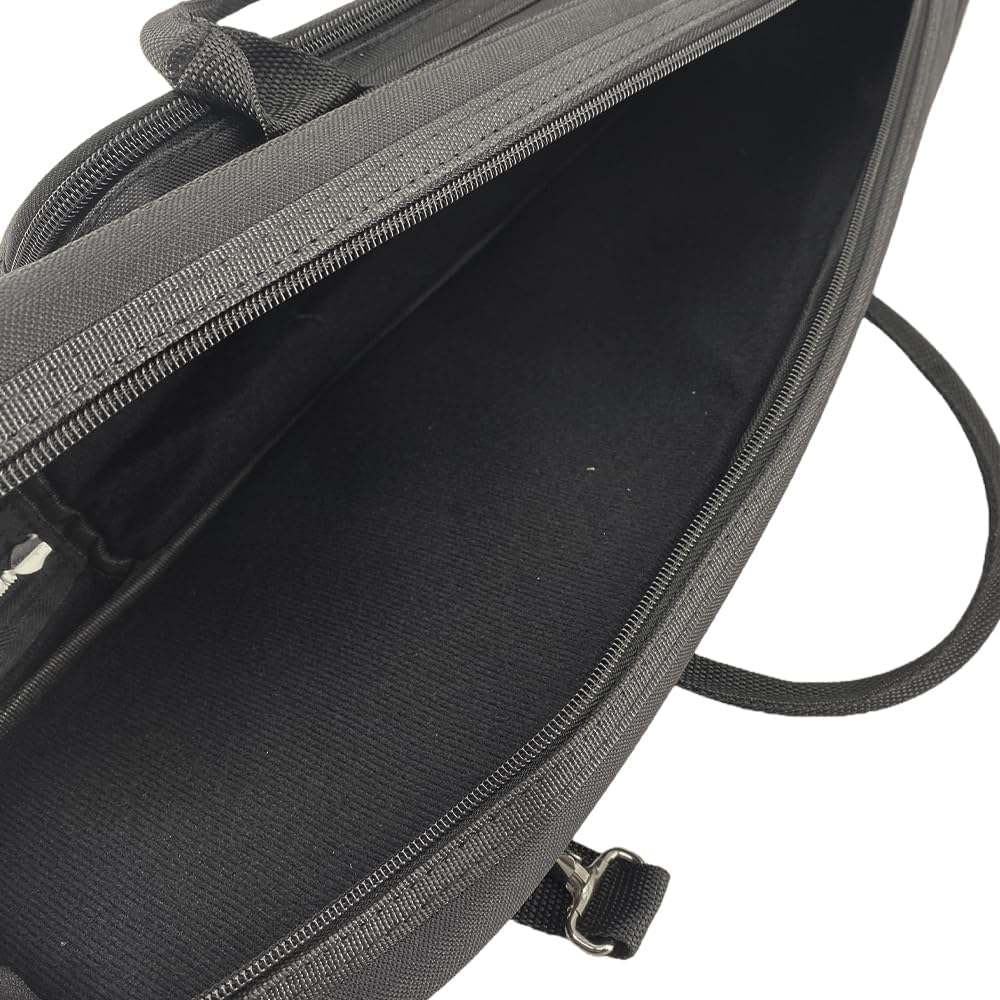 Trumpet Gig Bag Oxford Cloth 1200D Water-resistant Trumpet Case 15mm Foam Cotton Padded with Adjustable Shoulder Strap Easy to Transport (Nylon-black)