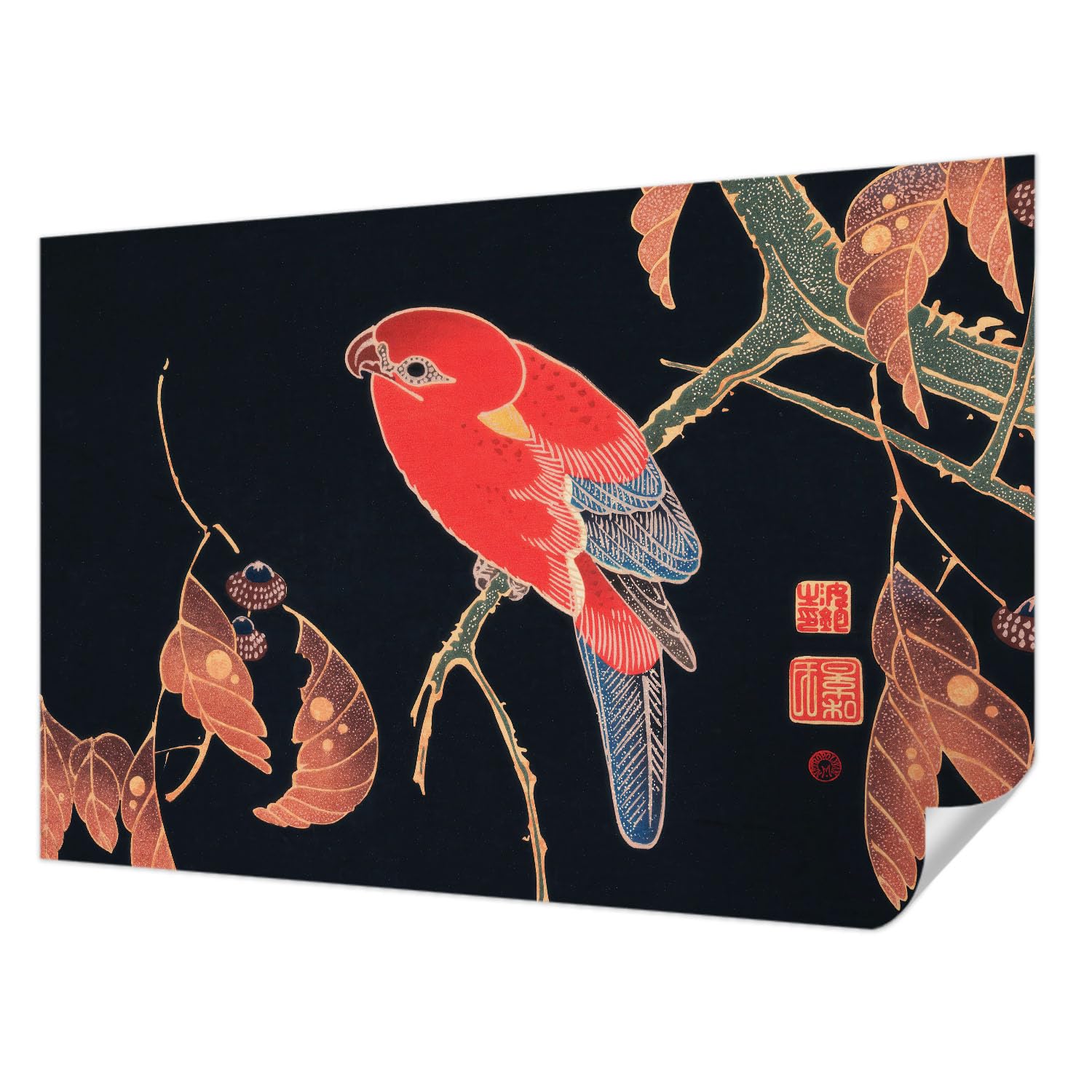 Papier peint photo pour chambre et salon Tulup 104x70 cm motif oiseau exotique