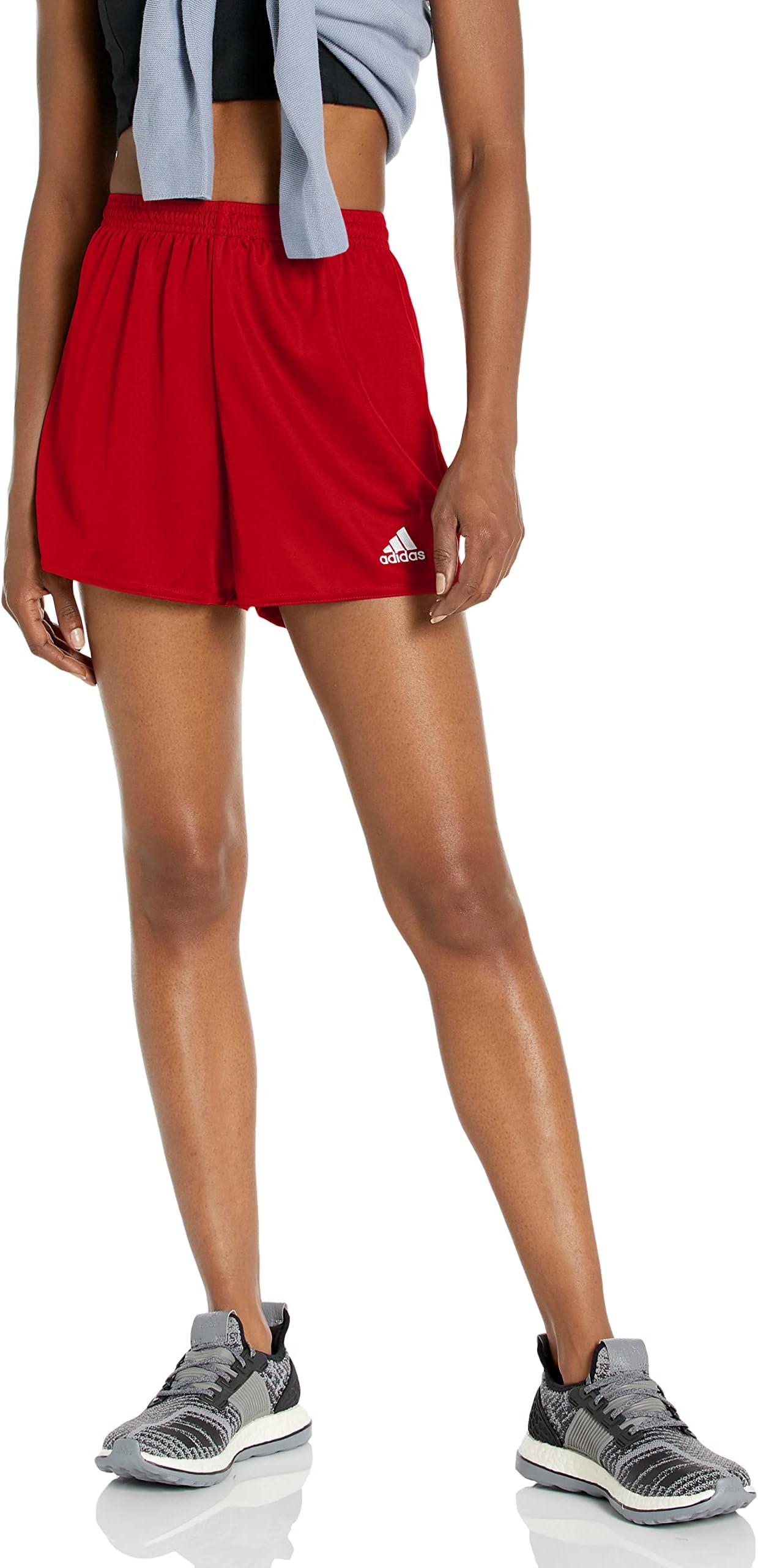 adidas red womens shorts