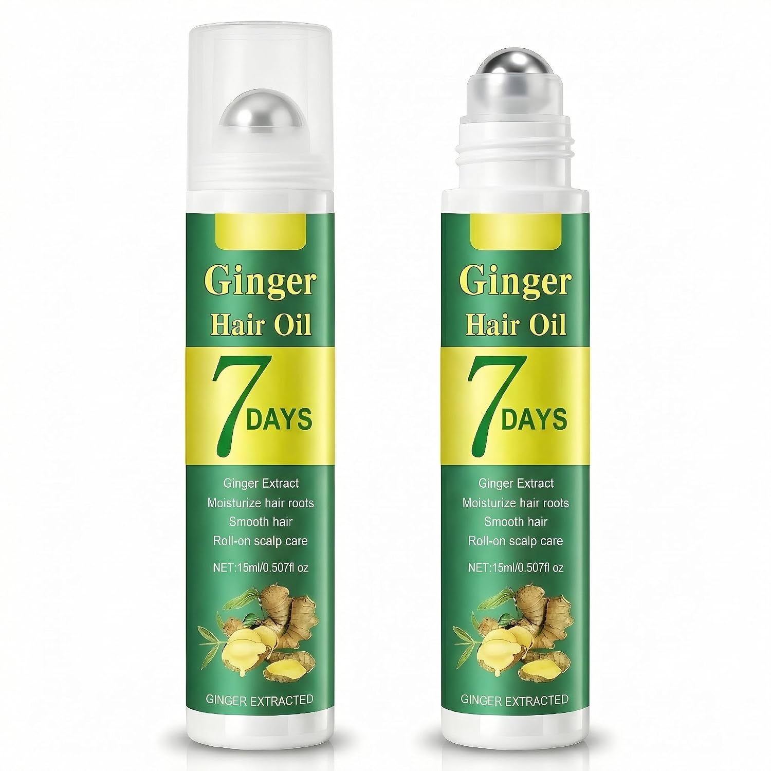 Grospe Hair Oil Roller - Ginger Hair Growth Serum for Thicker Hair