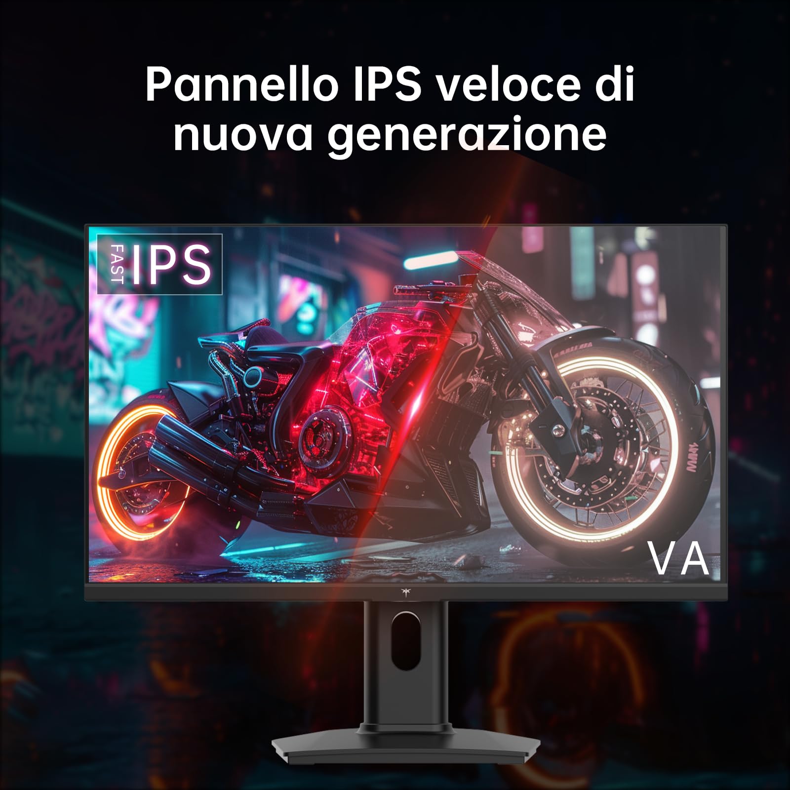 KTC Mnotior Gaming 25 Pollici | 300Hz (OC 320Hz) | FHD 1080P | Fast IPS Panel | 1ms | Adaptive-Sync | HDR10 | 119% sRGB | HDMI x2, DP x1 | Girevole e di Sollevamento Stand | VESA 100 * 100mm | H25Y7