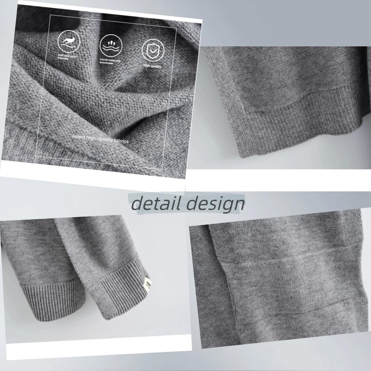 Sweater Shawl Wraps for Women Fashion Knitted Shoulder Shawls Ponchos Casual Sweaters Scarf Cape Wraps with Sleeves - Image 6