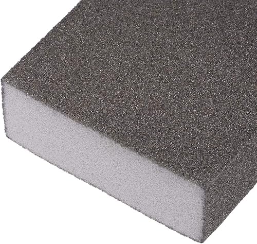 Miniatura 3 de uxcell Bloque de esponja de lijado, grano 240-320, 3.937 in x 2.756 in x 0.984 in