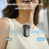 DJI Mic 2 (1 TX + 1 RX), Microphone sans Fil avec Réduction Intelligente du Bruit, Enregistrement Interne 32 Bits à Virgule Flottante, Portée de 250 m, Microphone pour iPhone, Android - 6