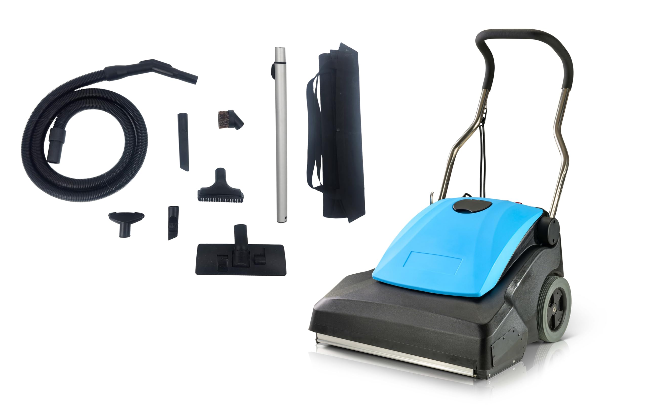 Aspiradora comercial de área amplia Prolux CP360 con carga, con manguera y kit de herramientas