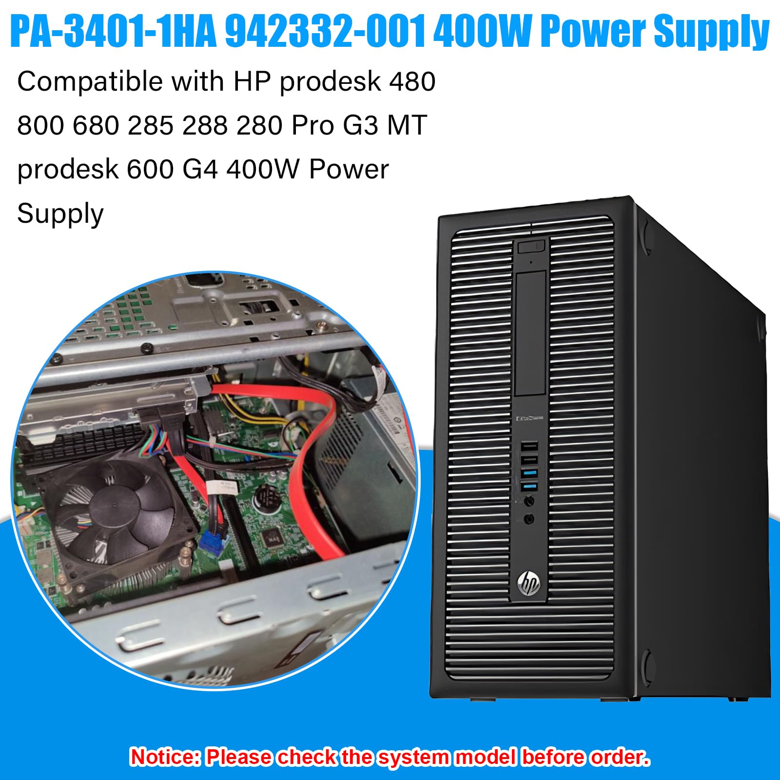 Amazon.com: Upgraded 942332-001 L04618-800 400W Power Supply PA