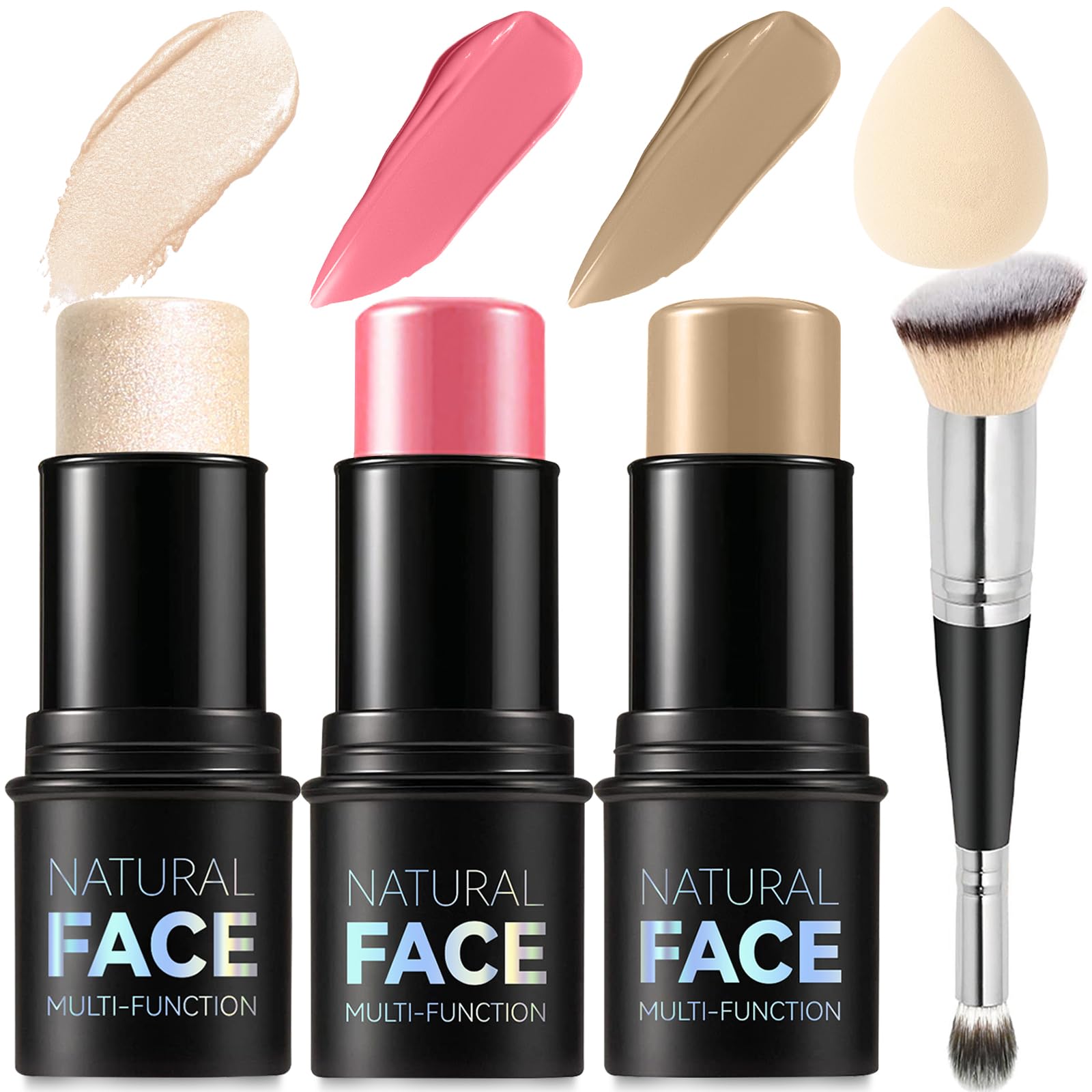 Contour Stick Makeup Kit - Blush, Bronzer & Highlighter -9 Contour Stick Makeup Kit - Blush, Bronzer & Highlighter -9